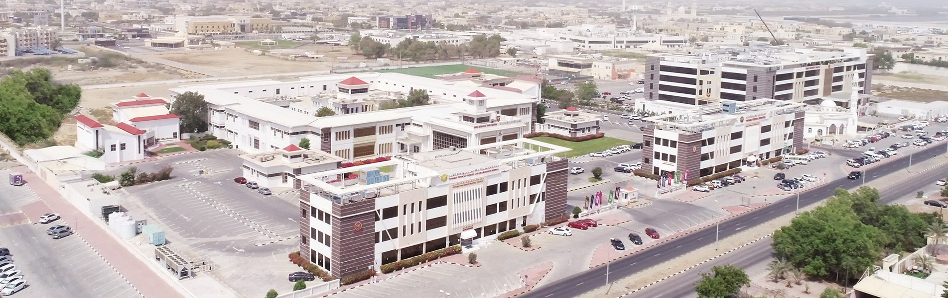 The specialized hospitals of Thumbay Medicity are Academic Health Centers of the Gulf Medical University Academic Health System